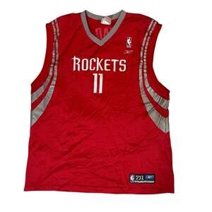 Yao Ming Rockets Jersey 11 Reebok Mens 2XL Red NBA Sewn